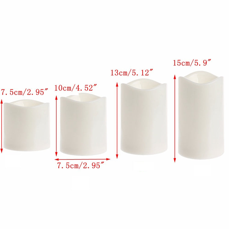 Cylindrical LED Electronic Candle Light Simulation Wedding Candlestick Candle