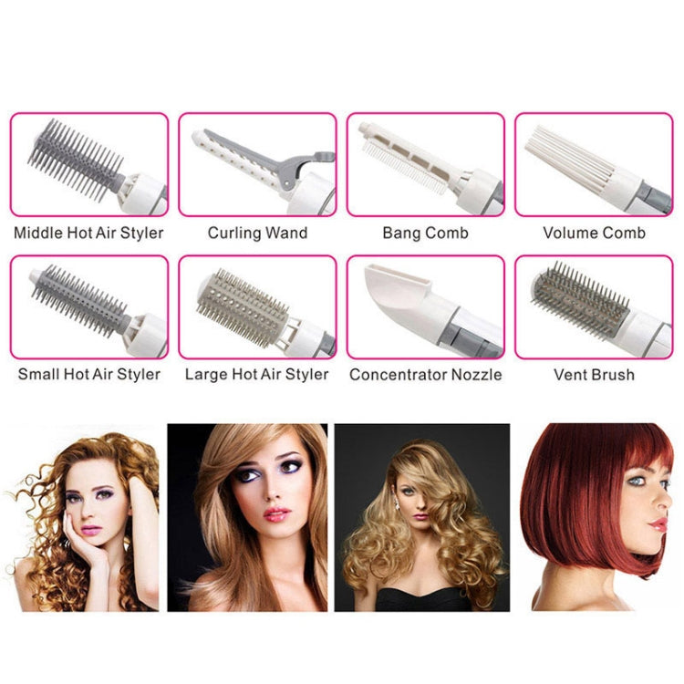 8 in 1 Professional Hair Dryer Hair Curler for Hotel Travel With Comb Powerful Hairdryer