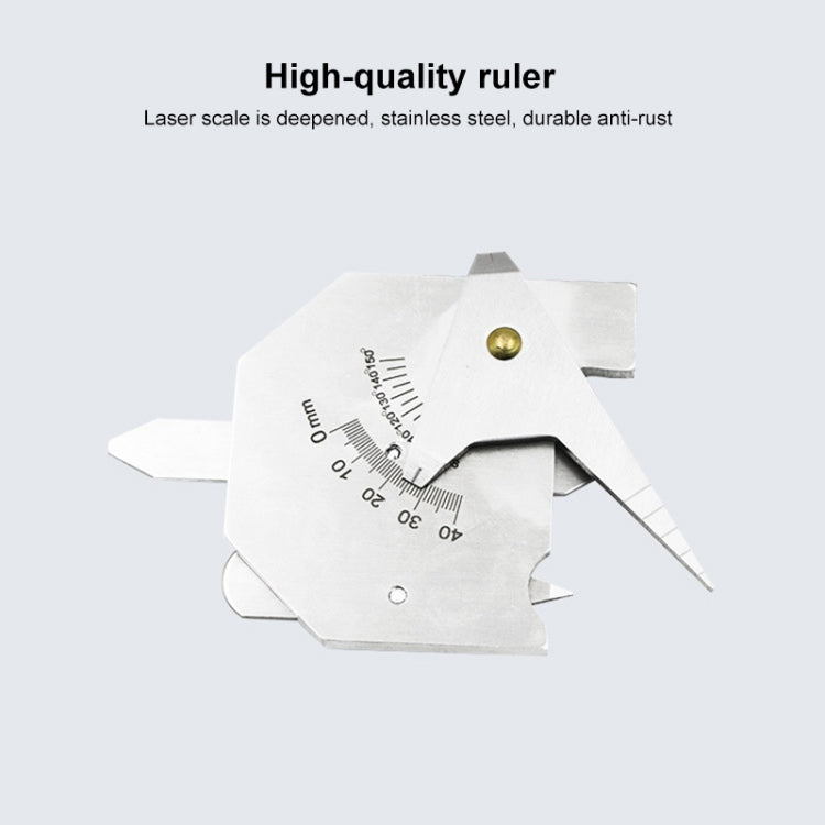 HJC40B Stainless Steel Welding Inspection Gauge Measuring Ruler