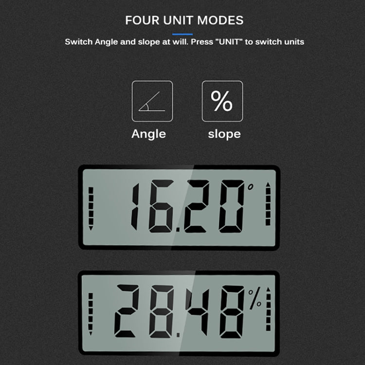 Mini Multi-angle Flip Strong Magnetic Adsorption Angle Ruler Digital Display Inclinometer