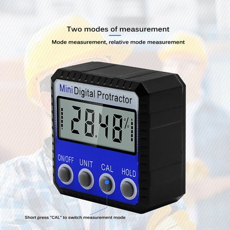 Mini Multi-angle Flip Strong Magnetic Adsorption Angle Ruler Digital Display Inclinometer