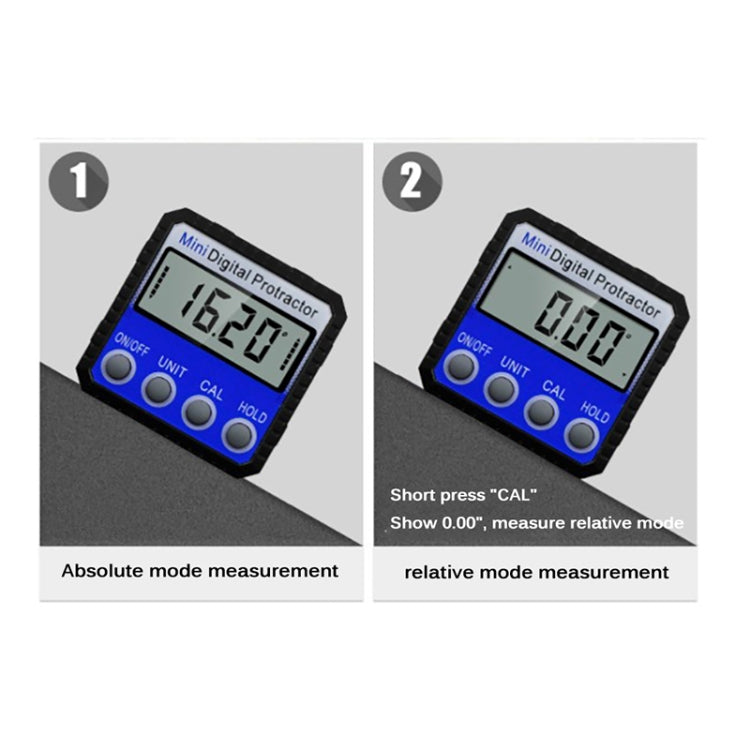 Mini Multi-angle Flip Strong Magnetic Adsorption Angle Ruler Digital Display Inclinometer
