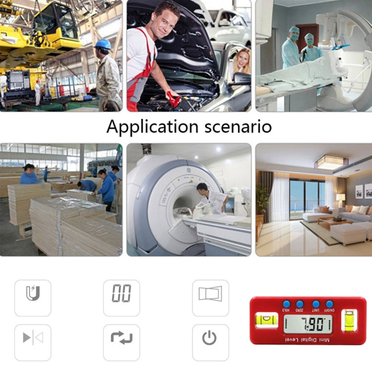 100mm Mini Electronic Digital Strong Magnetism Spirit Level Angle Board