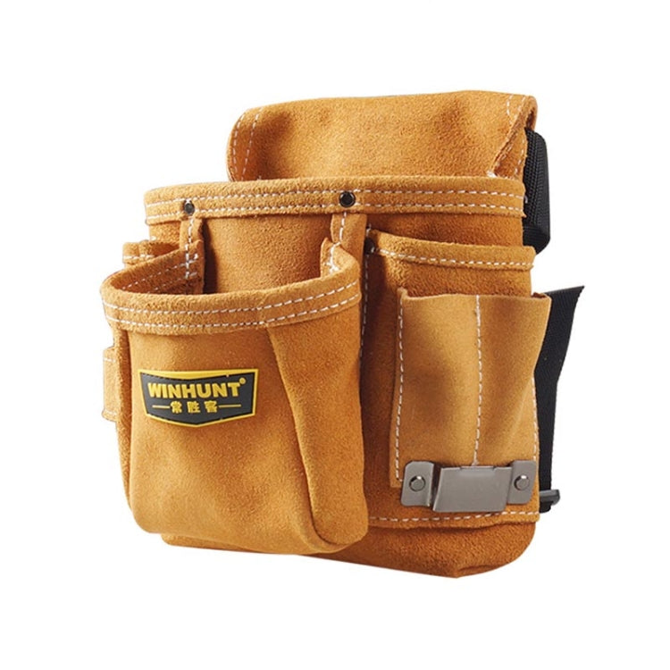 WINHUNT Multi-function Thicken Cowhide Electrical Hardware Tool Bag Repair Pocket