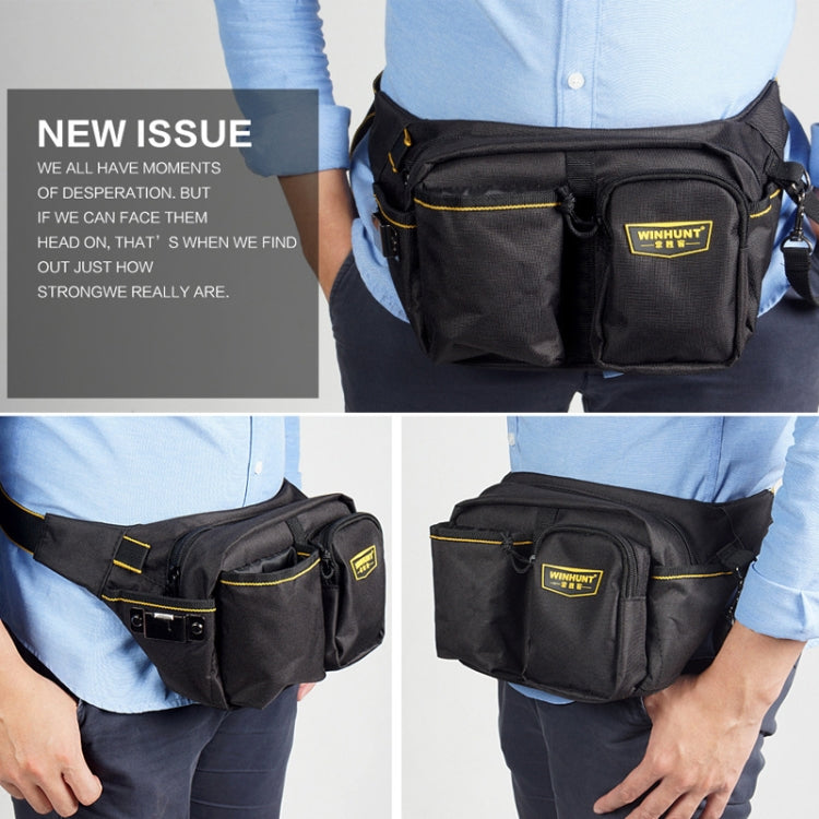 WINHUNT B Type Multi-function Canvas Electrical Hardware Tool Bag Repair Pocket