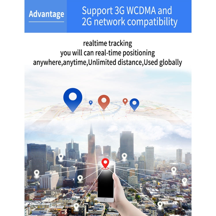 TK203 4G GPS / GPRS / GSM Personal / Goods /  Pet / Bag Locator Pet Collar Real-time Tracking Device