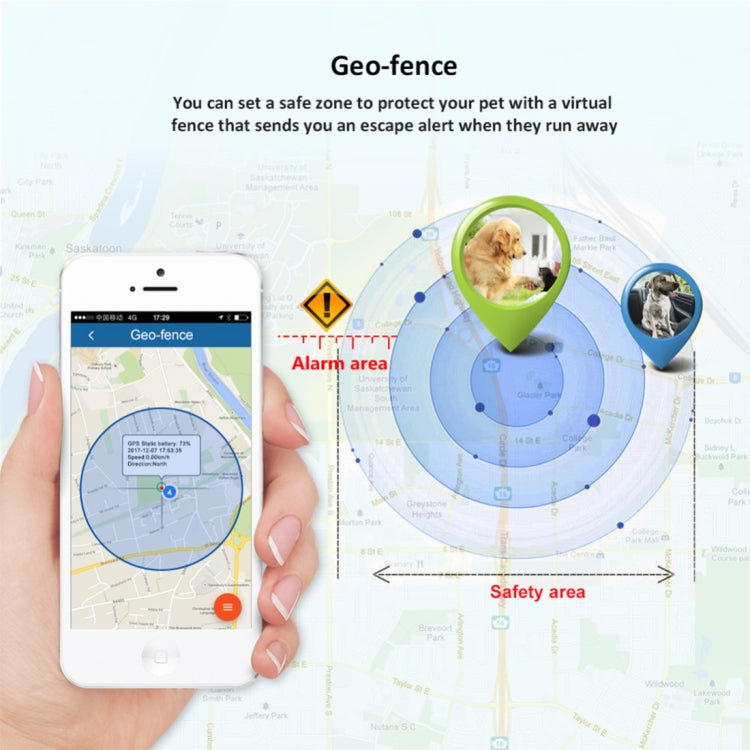 TK-909 GPS / GPRS / GSM Pet Locator Pet Collar Real-time Tracking Device