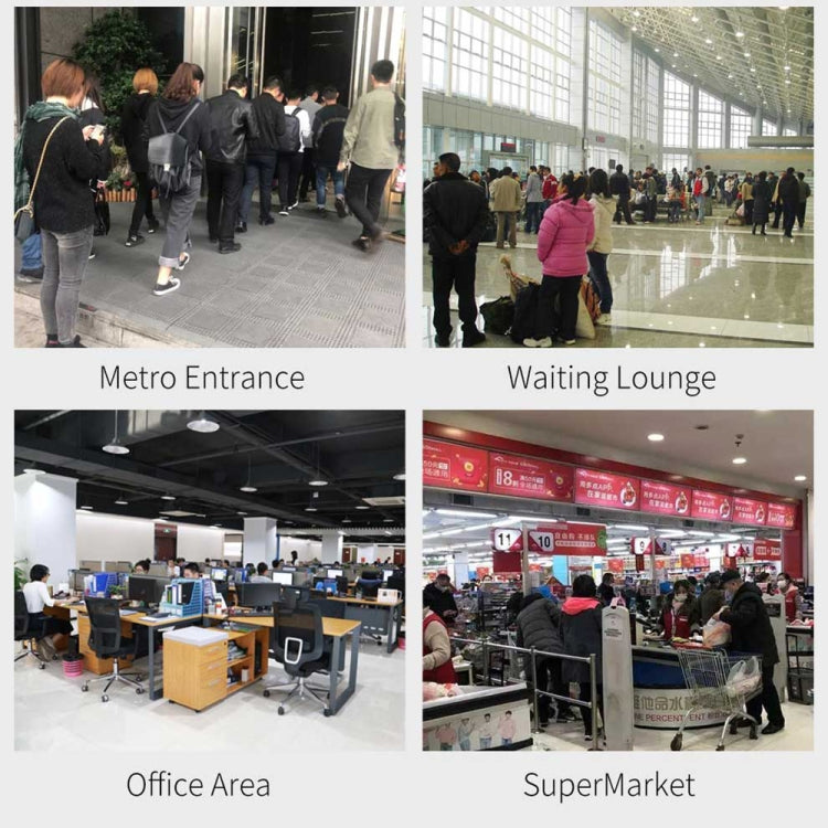 KF150 Long-distance Handsfree Non-contact Forehead Body Light-sensitive Distance Sensor Infrared Thermometer, 2.8 inch LCD Display Screen