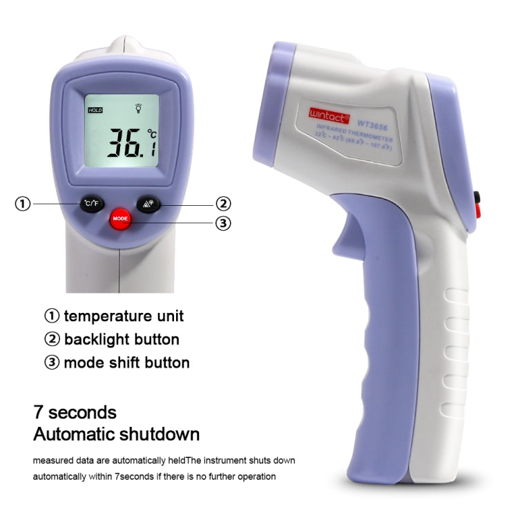 WT3656 Non-contact Forehead Body Infrared Thermometer