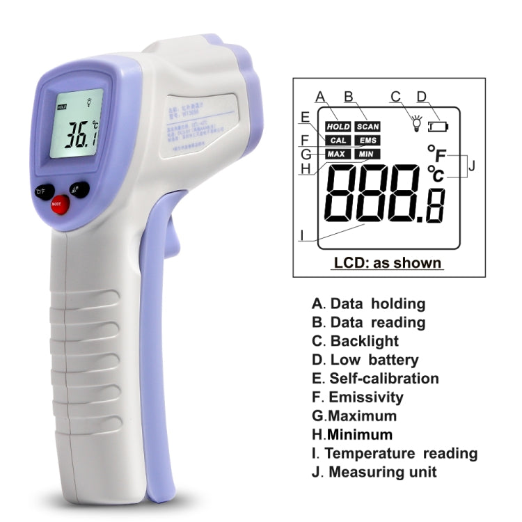 WT3656 Non-contact Forehead Body Infrared Thermometer