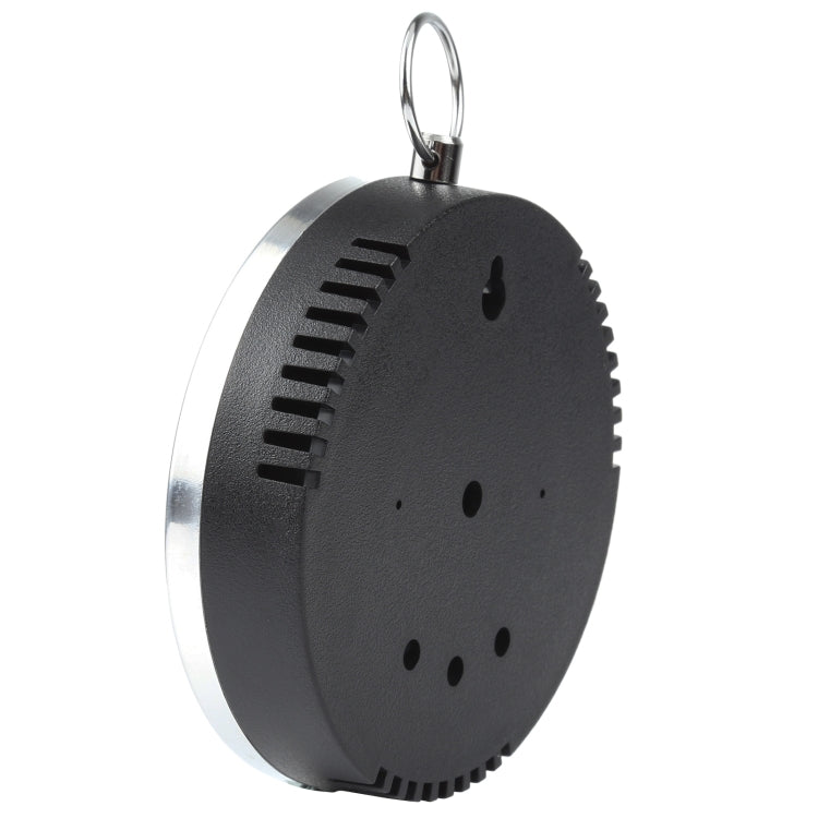 Mini Round Clock-shaped Indoor Outdoor Hygrometer Humidity Thermometer Temperature Meter with Hanging Ring