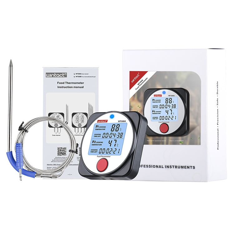 Wintact WT308A Smart Food Thermometer BT Meat Thermometer with Timer Alarm