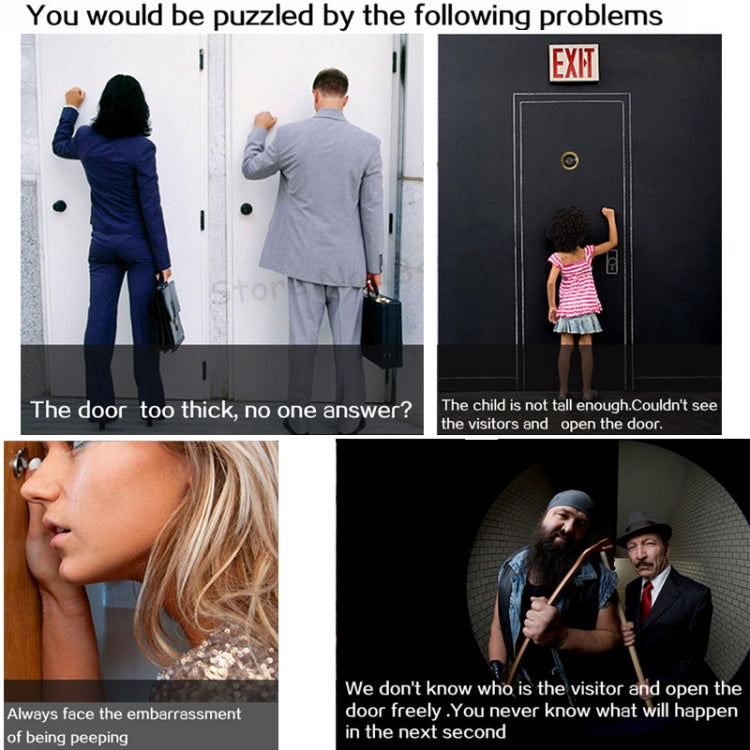 M525 3.5 inch TFT Display Screen 2.0MP Camera Video Doorbell, Support TF Card (32GB Max) & Motion Detection