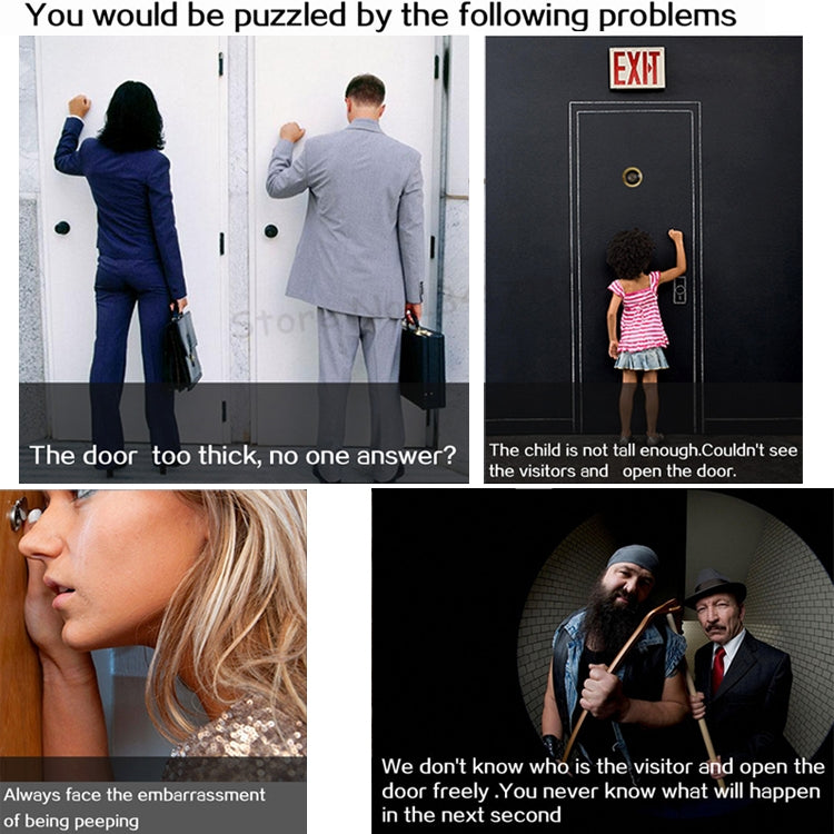 M4300D 4.3 inch TFT Color Display Screen 3.0MP Security Camera Video Smart Doorbell, Support TF Card (32GB Max) & Night Vision & Motion Detection