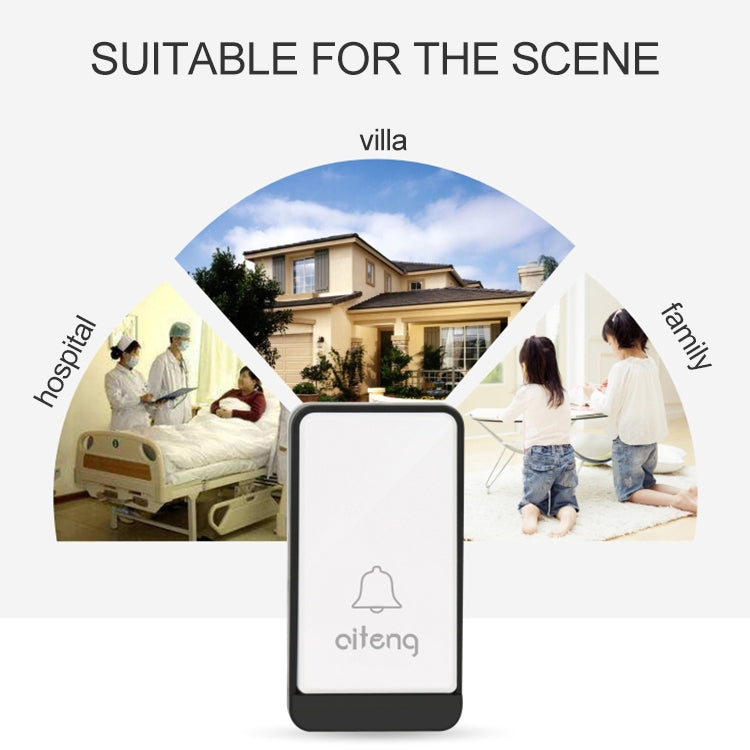 AITENG V029J Wireless Batteryless WIFI Doorbell, EU Plug