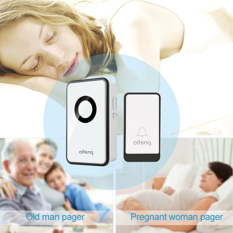AITENG V018J Wireless Batteryless WIFI Doorbell, EU Plug