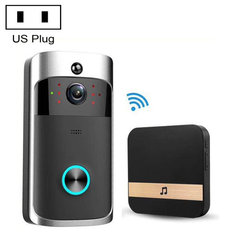 M3 720P Smart WIFI Ultra Low Power Video Visual Doorbell With Ding Dong Version, US Plug