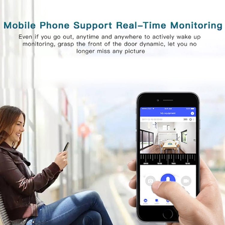 M3 720P Smart WIFI Ultra Low Power Video Visual Doorbell,Support Mobile Phone Remote Monitoring & Night Vision