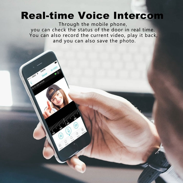 M108 720P 6400mAh Smart WIFI Video Visual Doorbell,Support Phone Remote Monitoring & Real-time Voice Intercom