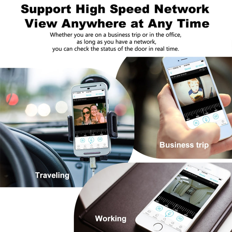 M200A 1080P WiFi Intelligent Round Button Video Doorbell, Support Infrared Motion Detection & Adaptive Rate & Two-way Intercom & Remote / PIR Wakeup