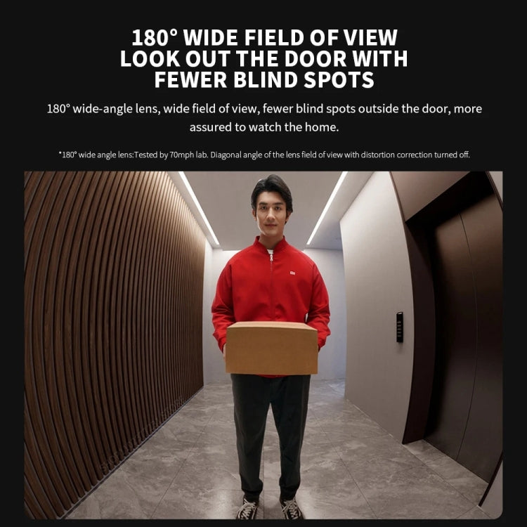 Xiaomi Smart Cat Eye 2 HDR 5 inch 3MP HD Camera 180 Degree Wide Angle Lens 940nm Infrared Night Vision Intercom Doorbell