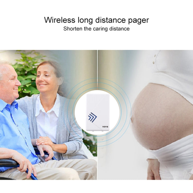 VOYE V022A Home Music Remote Control Wireless Doorbell with 38 Polyphony Sounds