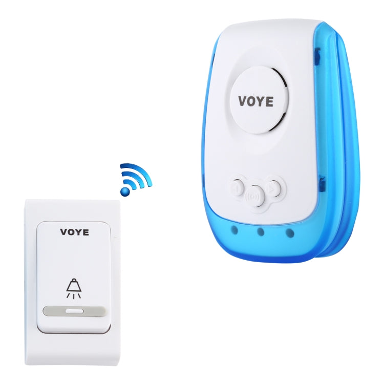VOYE V009B Home Music Remote Control Wireless Doorbell with 38 Polyphony Sounds, US Plug