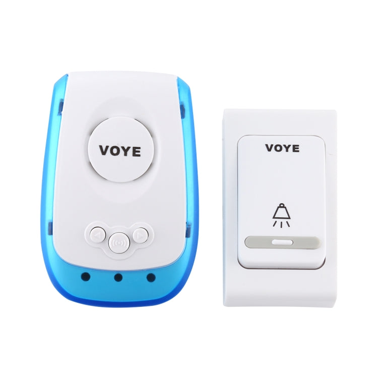 VOYE V009B Home Music Remote Control Wireless Doorbell with 38 Polyphony Sounds, US Plug