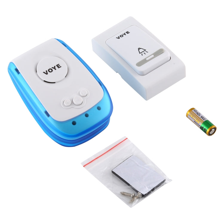 VOYE V009B Home Music Remote Control Wireless Doorbell with 38 Polyphony Sounds, US Plug