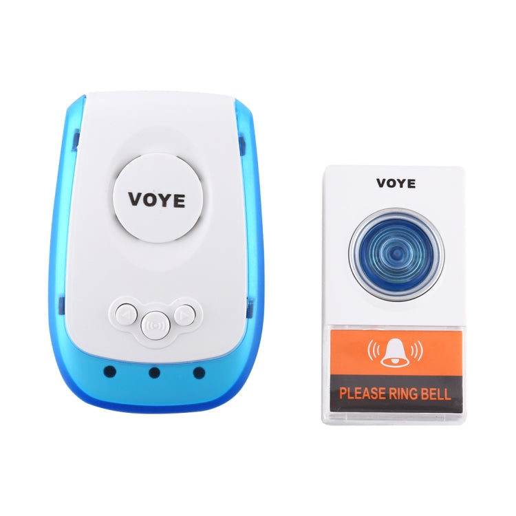 VOYE V009A Home Music Remote Control Wireless Doorbell with 38 Polyphony Sounds, US Plug