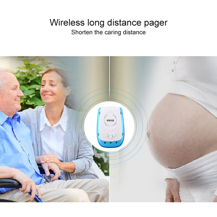 VOYE V009A Home Music Remote Control Wireless Doorbell with 38 Polyphony Sounds, US Plug