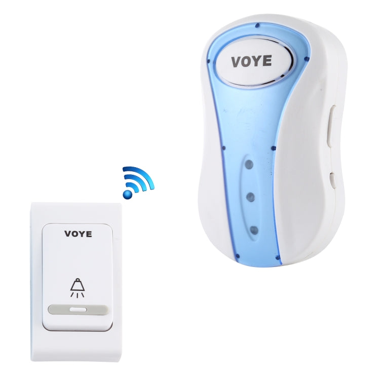 VOYE V008B Home Music Remote Control Wireless Doorbell with 38 Polyphony Sounds, US Plug