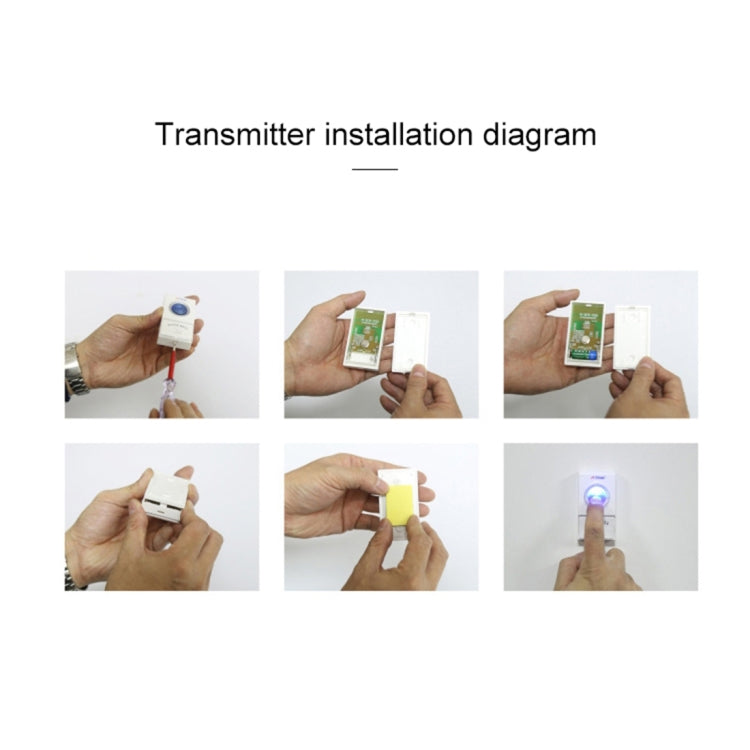 VOYE V008B Home Music Remote Control Wireless Doorbell with 38 Polyphony Sounds, US Plug