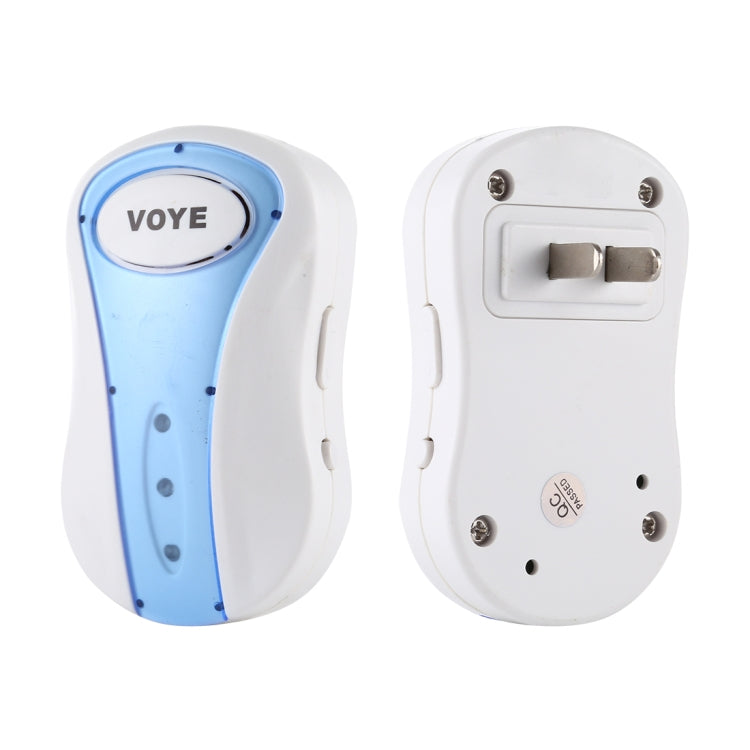 VOYE V008B Home Music Remote Control Wireless Doorbell with 38 Polyphony Sounds, US Plug