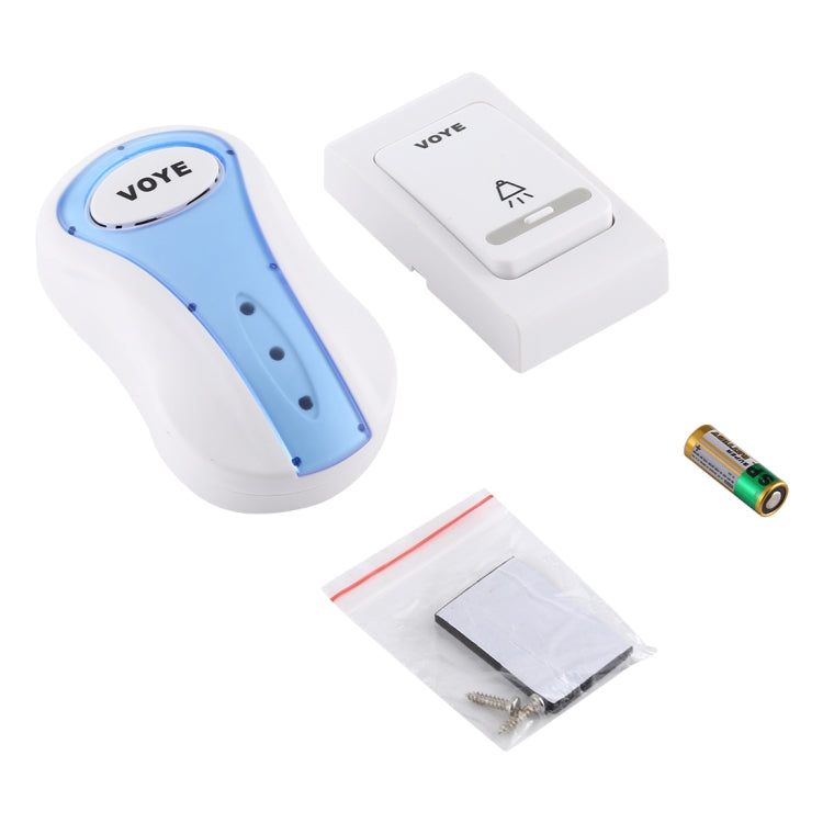 VOYE V008B Home Music Remote Control Wireless Doorbell with 38 Polyphony Sounds, US Plug