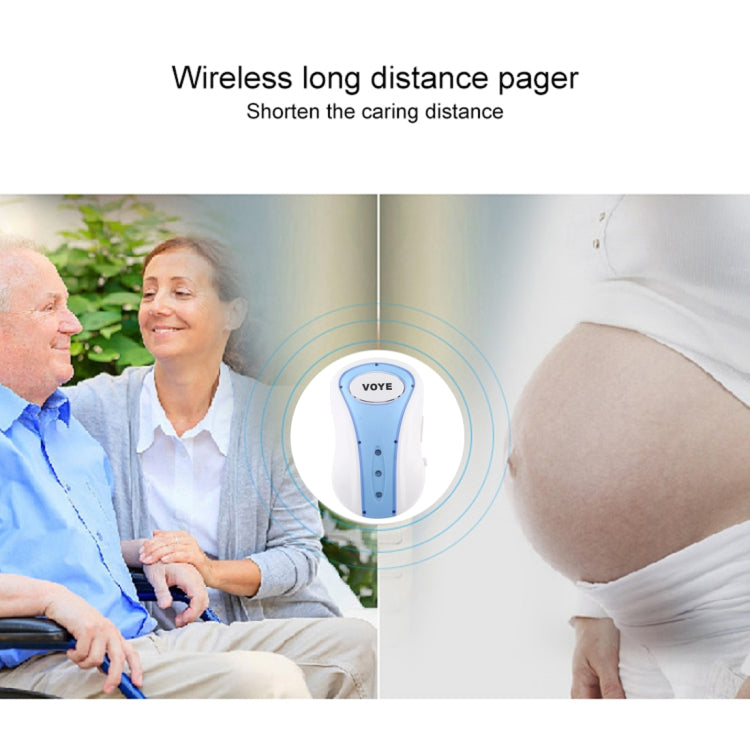 VOYE V008B Home Music Remote Control Wireless Doorbell with 38 Polyphony Sounds, US Plug