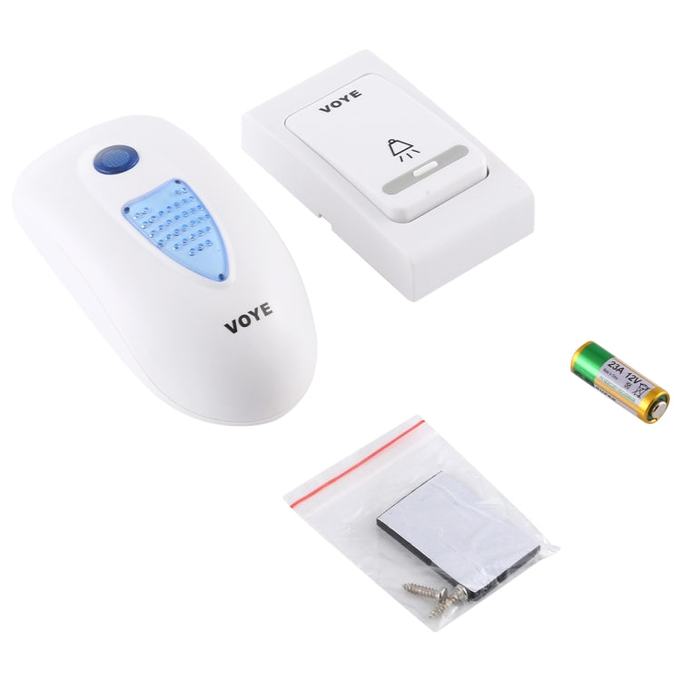 VOYE V003B Home Music Remote Control Wireless Doorbell with 38 Polyphony Sounds, US Plug