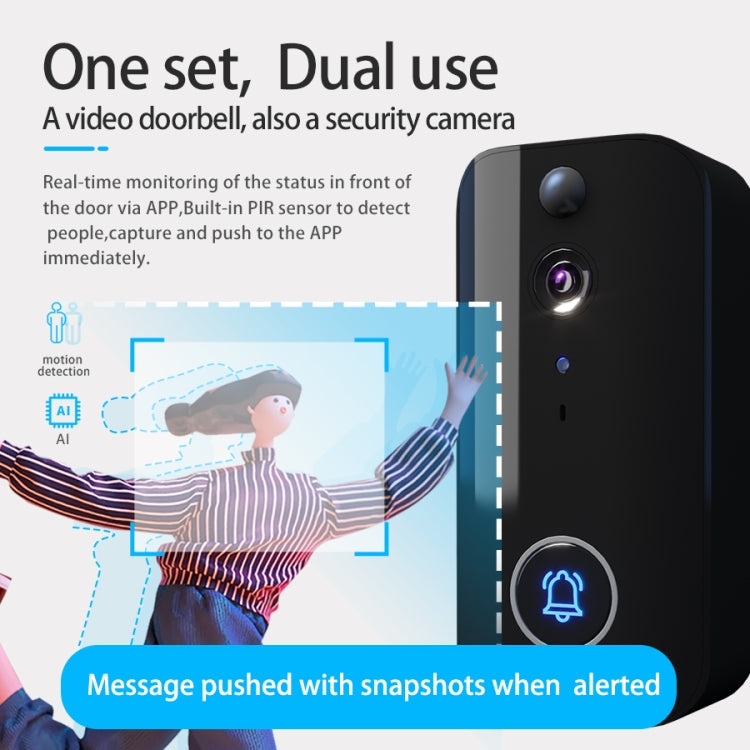 DoorBell i9 Wireless Doorbell Camera, Night vision, Motion Detection, Two-way Intercom