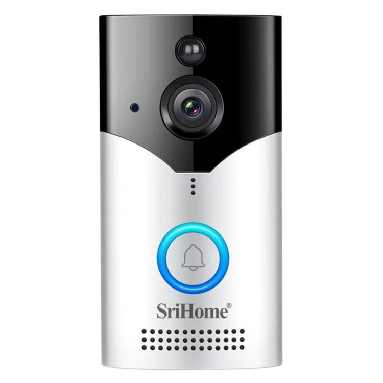 SriHome DH002 4.0 Million Pixels Smart WiFi Video PIR Visual Doorbell, Support Video Two-way Voice