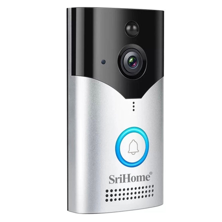 SriHome DH002 4.0 Million Pixels Smart WiFi Video PIR Visual Doorbell, Support Video Two-way Voice