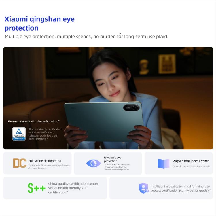 REDMI Pad 2 11 inch Tablet PC, Soft Light Edition 8GB+128GB, HyperOS 2, MediaTek G100-Ultra Octa Core CPU