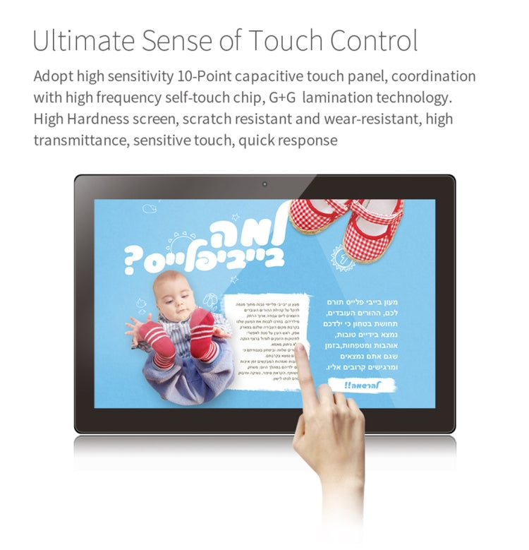 HSD1020T Touch Screen All in One PC with Holder, 2GB+16GB, 10.1 inch IPS Android 8.1 RK3288 Octa Core Up to 1.5GHz, Support OTG & Bluetooth & WiFi, EU/US/UK Plug