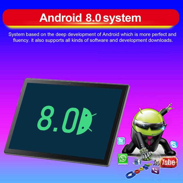 Android 8.0 MTK6797 Deca Core 2.1GHz, Dual SIM, Support GPS, OTG, WiFi, BT
