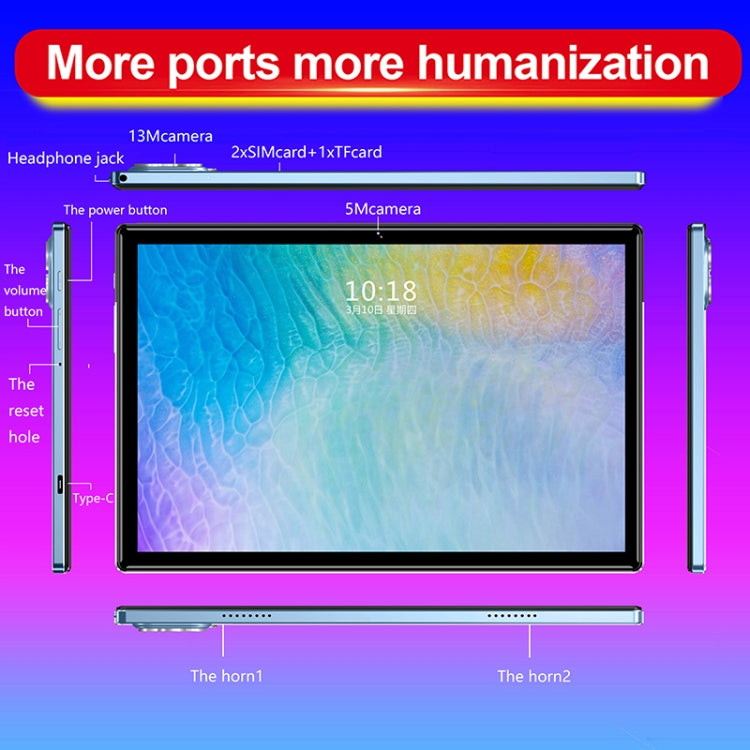 Android 8.0 MTK6797 Deca Core 2.1GHz, Dual SIM, Support GPS, OTG, WiFi, BT