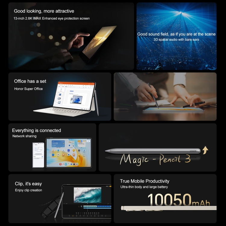 MagicOS 7.2 Snapdragon 888 Octa Core, Support WIFI 6 & BT & OTG, Not Support Google