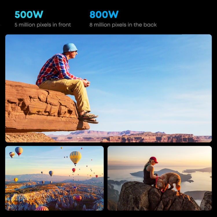 Without Keyboard, Android 11, Qualcomm Snapdragon 662 Octa Core up to 2.0GHz, Support Dual SIM & Bluetooth & WiFi & TF Card (Black+Blue)