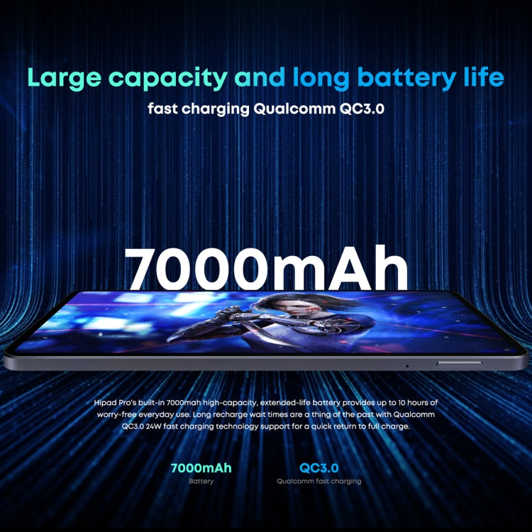 Without Keyboard, Android 11, Qualcomm Snapdragon 662 Octa Core up to 2.0GHz, Support Dual SIM & Bluetooth & WiFi & TF Card (Black+Blue)