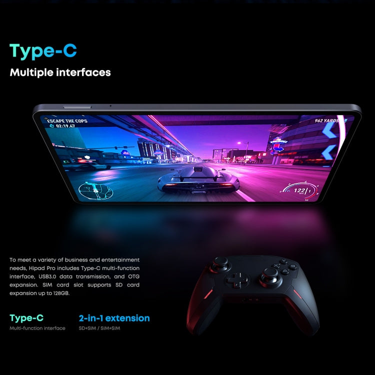 Without Keyboard, Android 11, Qualcomm Snapdragon 662 Octa Core up to 2.0GHz, Support Dual SIM & Bluetooth & WiFi & TF Card (Black+Blue)