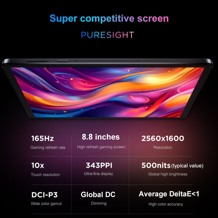 Lenovo LEGION Y700 2025 8.8 inch Anti-glare WiFi Gaming Tablet, 16GB+512GB, Android 14, Qualcomm Snapdragon 8 Gen3 Octa Core