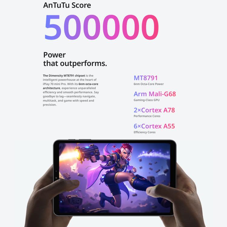 ALLDOCUBE iPlay 70 Mini Pro Tablet PC, 8GB+256GB, 8.4 inch Android 15 MTK MT8791 Octa Core Support Dual SIM 4G LTE